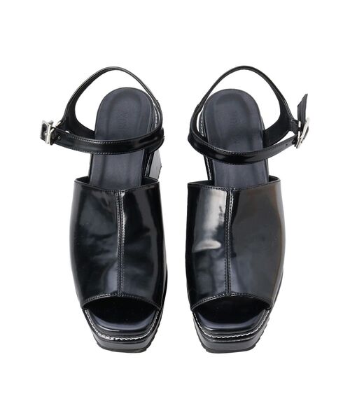 MURUA（ムルーア）の「変形ウェッジサマーサンダル（サンダル・レディース・アイボリー/ブラック・22.5/23.5/24.5）」の8枚目の写真