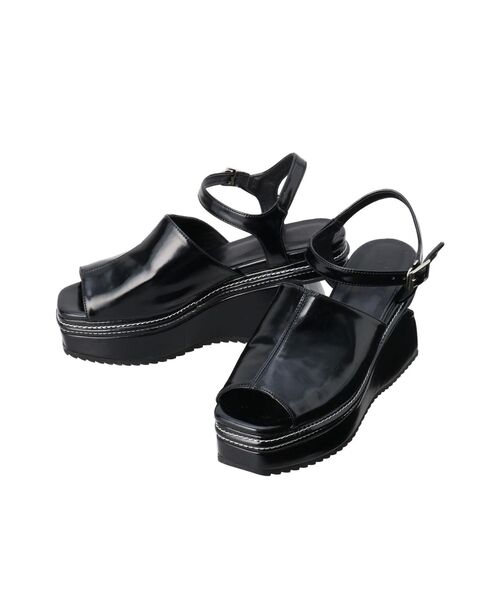 MURUA（ムルーア）の「変形ウェッジサマーサンダル（サンダル・レディース・アイボリー/ブラック・22.5/23.5/24.5）」の14枚目の写真