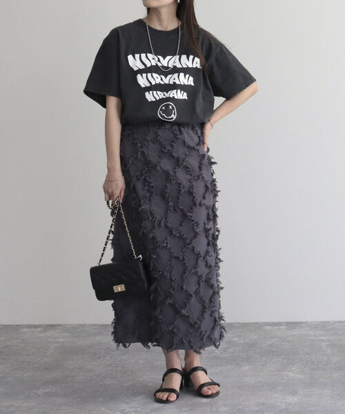 GOOD ROCK SPEED(グッドロックスピード)の「【GOOD ROCK SPEED/グッドロックスピード】BAND T(Tシャツ/カットソー・レディース・ブラック/チャコールグレー・FREE)」の10枚目の写真