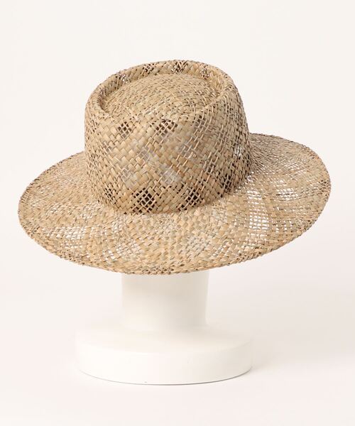 CONTROL FREAK / CTFK（コントロールフリーク）の「透かし編みポークパイハット（ハット・レディース・ブラウン/ベージュ・ONE SIZE）」の5枚目の写真