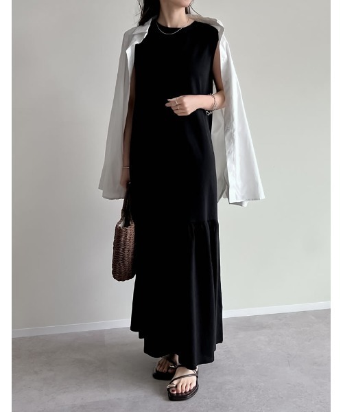 Re:EDIT（リエディ）の「雑材ハーフムーンバッグ（かごバッグ・レディース・ブラック/ベージュ/グレー/ブラウン/チャコールグレー・FREE）」の15枚目の写真