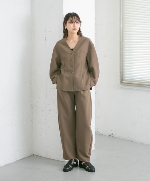 KBF(ケイビーエフ)の「コクーンシルエットパンツ(その他パンツ・レディース・グリーン系その他/ブラウン・ONE)」の17枚目の写真