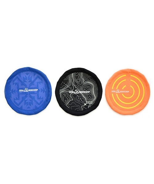 5050WORKSHOP(フィフティーフィフティーワークショップ)の「5050WORKSHOP FOLDING FLYING DISK フライングディスク(おもちゃ・キッズ・ブラック/オレンジ/ブルー・FREE)」の6枚目の写真