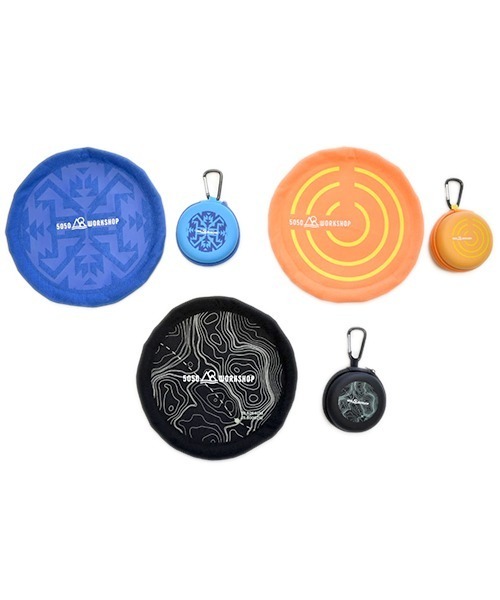 5050WORKSHOP(フィフティーフィフティーワークショップ)の「5050WORKSHOP FOLDING FLYING DISK フライングディスク(おもちゃ・キッズ・ブラック/オレンジ/ブルー・FREE)」の8枚目の写真