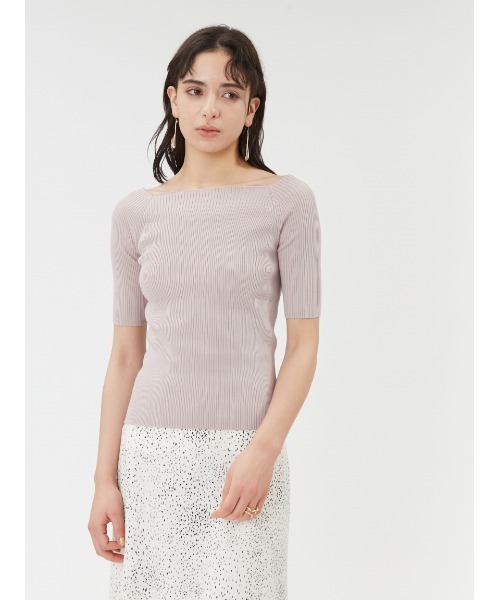 FRAY I.D - 新品 ♡22年新作　フレイアイディー　リブニット　セルフォード　スナイデル FRAY I.D (フレイアイディー)【pierre cardin】コラボハーフ