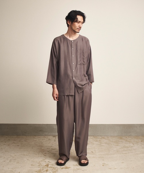 和ROBE（ワローブ）の「【2023夏の和ROBE】SAMUE PANTS ( SUMMER )（その他パンツ・メンズ・アッシュグレー/ネイビー・3/2）」の2枚目の写真