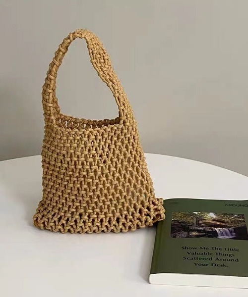 Ritzy（リッツィー）の「ネットデザインミニトートバッグ（トートバッグ・レディース・ブラック/ブルー/ホワイト/ピンク/グリーン/イエロー/ベージュ・FREE）」の15枚目の写真