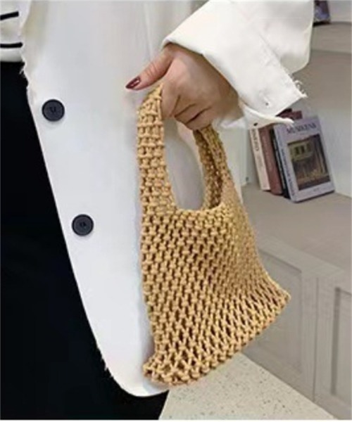 Ritzy（リッツィー）の「ネットデザインミニトートバッグ（トートバッグ・レディース・ブラック/ブルー/ホワイト/ピンク/グリーン/イエロー/ベージュ・FREE）」の8枚目の写真