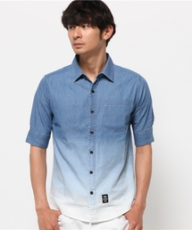 VENCEEXCHANGE | デニムグラデーションシャツ5LS       (シャツ/ブラウス)