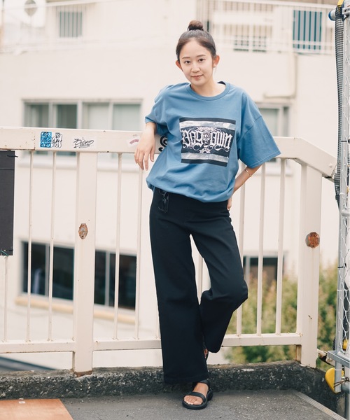 DOGTOWN（ドッグタウン）の「DT WALL SP1 S/S T-SHIRTS/DOGTOWN(ドッグタウン）半袖Tシャツ（Tシャツ/カットソー・メンズ・ホワイト/インディゴブルー/ブラック・MEDIUM/LARGE/X-LARGE）」の11枚目の写真