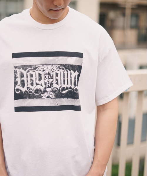 DOGTOWN（ドッグタウン）の「DT WALL SP1 S/S T-SHIRTS/DOGTOWN(ドッグタウン）半袖Tシャツ（Tシャツ/カットソー・メンズ・ホワイト/インディゴブルー/ブラック・MEDIUM/LARGE/X-LARGE）」の9枚目の写真