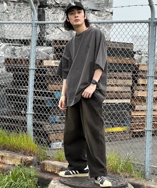 kutir(クティール)の「エンボスピグメントTシャツ(Tシャツ/カットソー・メンズ・スミクロ/ブルー・MEDIUM/LARGE)」の14枚目の写真