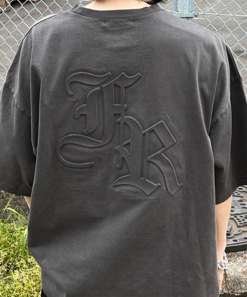 kutir(クティール)の「エンボスピグメントTシャツ(Tシャツ/カットソー・メンズ・スミクロ/ブルー・MEDIUM/LARGE)」の6枚目の写真