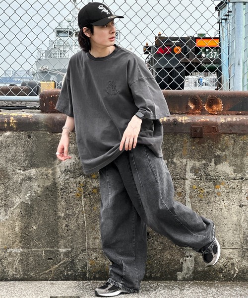 kutir(クティール)の「エンボスピグメントTシャツ(Tシャツ/カットソー・メンズ・スミクロ/ブルー・MEDIUM/LARGE)」の12枚目の写真