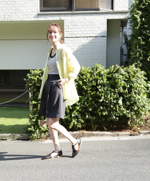 N.（N. Natural Beauty Basic）（エヌエヌナチュラルビューティーベーシック）の「◆フラップポケットハーフパンツ（その他パンツ・レディース・サンドベージュ/チャコール・MEDIUM）」の12枚目の写真