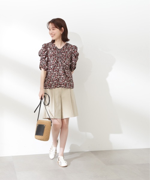 N.（N. Natural Beauty Basic）（エヌエヌナチュラルビューティーベーシック）の「◆フラップポケットハーフパンツ（その他パンツ・レディース・サンドベージュ/チャコール・MEDIUM）」の11枚目の写真