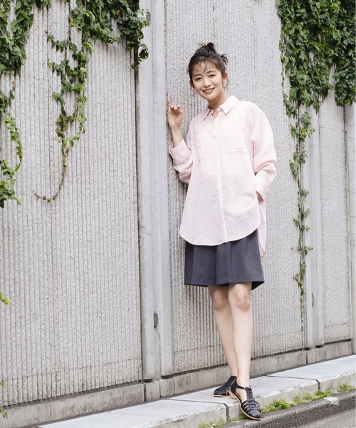 N.（N. Natural Beauty Basic）（エヌエヌナチュラルビューティーベーシック）の「◆フラップポケットハーフパンツ（その他パンツ・レディース・サンドベージュ/チャコール・MEDIUM）」の18枚目の写真