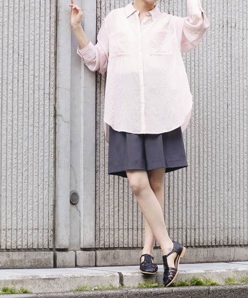 N.（N. Natural Beauty Basic）（エヌエヌナチュラルビューティーベーシック）の「◆フラップポケットハーフパンツ（その他パンツ・レディース・サンドベージュ/チャコール・MEDIUM）」の17枚目の写真