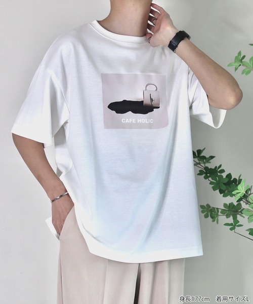 JUNRED（ジュンレッド）の「Mr.SZK × JUNRed / カフェホリックプリントTシャツ - cafe holic -（Tシャツ/カットソー・メンズ・ブラック/ホワイト・L/M/S）」の22枚目の写真