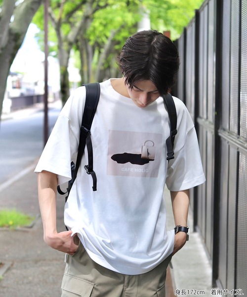 JUNRED（ジュンレッド）の「Mr.SZK × JUNRed / カフェホリックプリントTシャツ - cafe holic -（Tシャツ/カットソー・メンズ・ブラック/ホワイト・L/M/S）」の18枚目の写真
