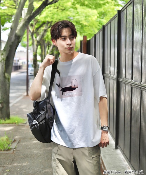 JUNRED（ジュンレッド）の「Mr.SZK × JUNRed / カフェホリックプリントTシャツ - cafe holic -（Tシャツ/カットソー・メンズ・ブラック/ホワイト・L/M/S）」の12枚目の写真