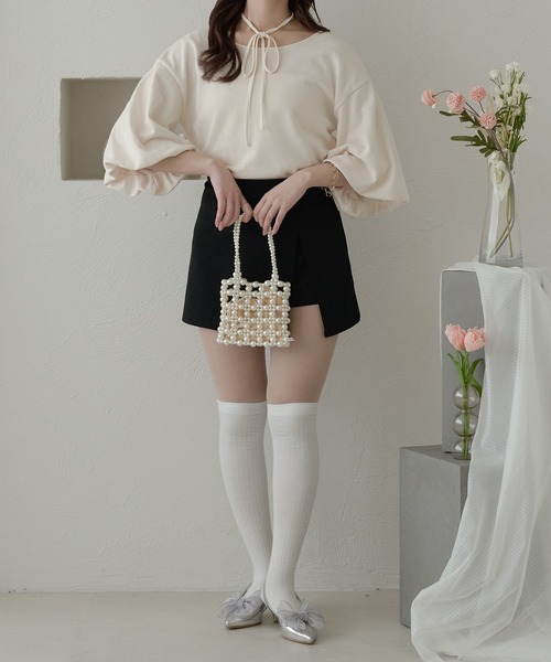 Ambre Neige(アンブルネージュ)の「2WAYパフスリーブトップス/【WEB/EC限定商品】(Tシャツ/カットソー・レディース・アイボリー/ベージュ・FREE)」の16枚目の写真