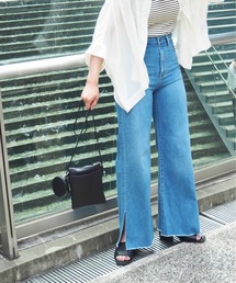 cepo | デニムスリットバギーパンツ(デニムパンツ)