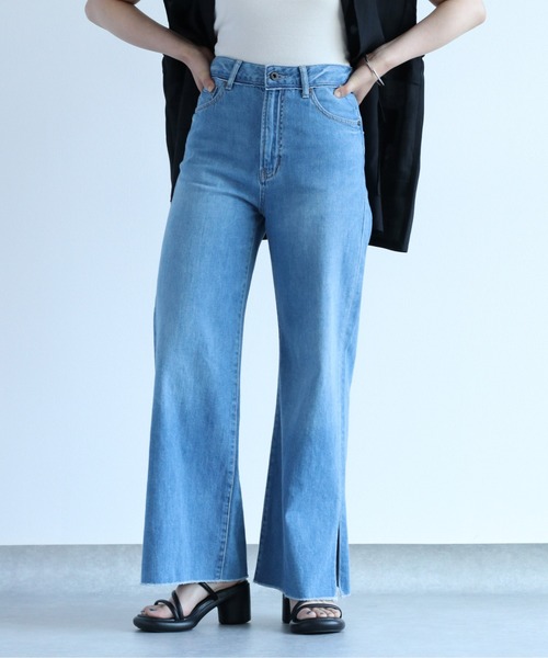 cepo（セポ）の「デニムスリットバギーパンツ（デニムパンツ・レディース・ブルー系3/ブルー系2・S/M/L）」の20枚目の写真