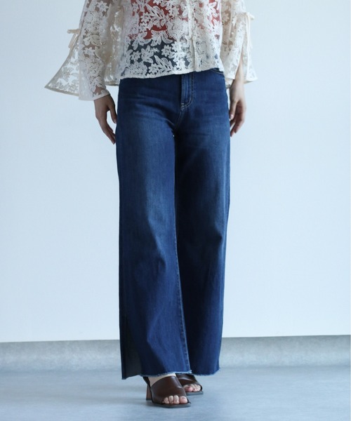 cepo（セポ）の「デニムスリットバギーパンツ（デニムパンツ・レディース・ブルー系3/ブルー系2・S/M/L）」の14枚目の写真