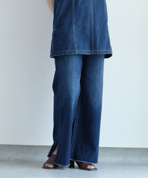 cepo（セポ）の「デニムスリットバギーパンツ（デニムパンツ・レディース・ブルー系3/ブルー系2・S/M/L）」の6枚目の写真