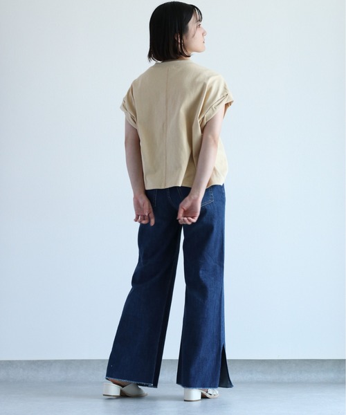 cepo（セポ）の「デニムスリットバギーパンツ（デニムパンツ・レディース・ブルー系3/ブルー系2・S/M/L）」の16枚目の写真