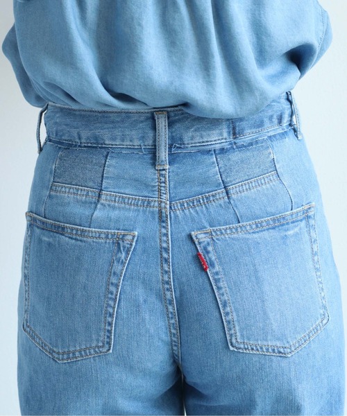 cepo（セポ）の「デニムスリットバギーパンツ（デニムパンツ・レディース・ブルー系3/ブルー系2・S/M/L）」の18枚目の写真