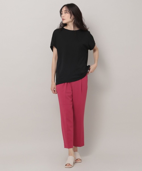 Elura（エルーラ）の「サマーイージーケアフレンチプルオーバー（Tシャツ/カットソー・レディース・ブラック/ホワイト・MEDIUM/LARGE）」の6枚目の写真
