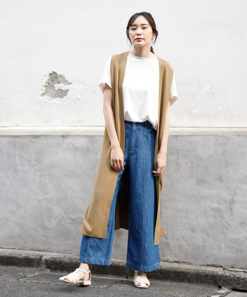 Elura（エルーラ）の「サマーイージーケアフレンチプルオーバー（Tシャツ/カットソー・レディース・ブラック/ホワイト・MEDIUM/LARGE）」の14枚目の写真