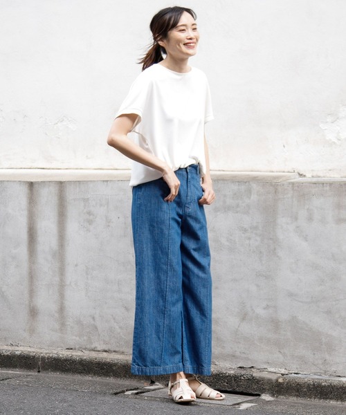 Elura（エルーラ）の「サマーイージーケアフレンチプルオーバー（Tシャツ/カットソー・レディース・ブラック/ホワイト・MEDIUM/LARGE）」の17枚目の写真