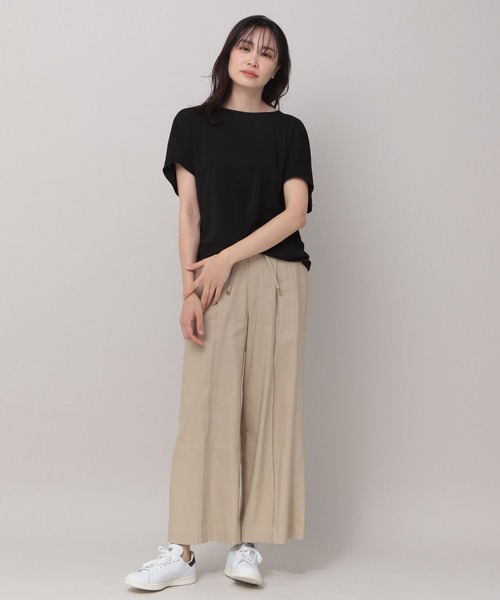 Elura（エルーラ）の「サマーイージーケアフレンチプルオーバー（Tシャツ/カットソー・レディース・ブラック/ホワイト・MEDIUM/LARGE）」の9枚目の写真