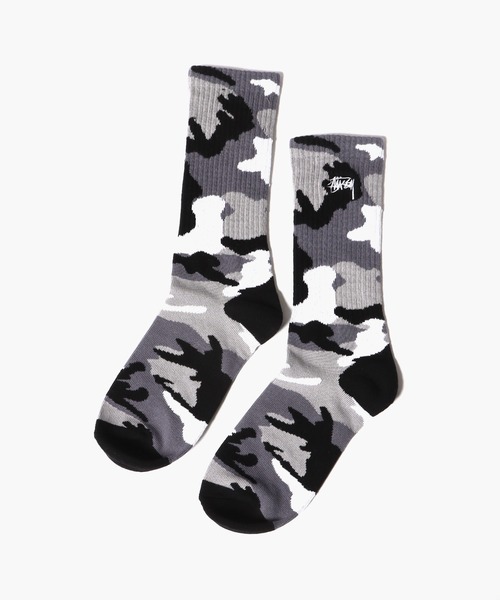 STUSSY（ステューシー）の「STUSSY/ステューシー STOCK CAMO SOCKS 靴下 ソックス 靴下 ワンポイント 刺繍 ロゴ（ソックス/靴下・メンズ・オレンジ系/グレー系/グリーン系・FREE）」の10枚目の写真