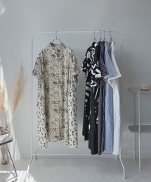 AS KNOW AS plus | ○異素材MIX半袖シャツワンピース(ワンピース)