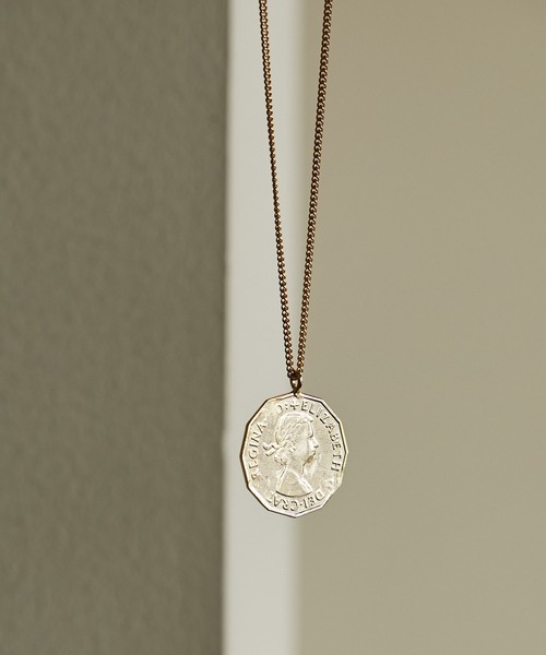 PAPILLONNER（パピヨネ）の「コインアジャスターネックレス（ネックレス・レディース・シルバー/ゴールド・FREE）」の2枚目の写真