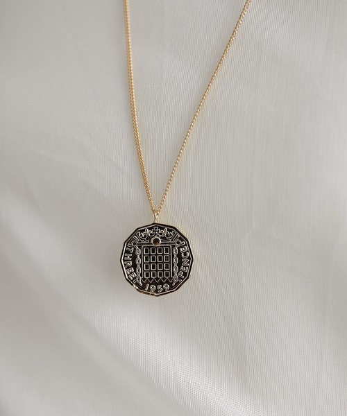 PAPILLONNER（パピヨネ）の「コインアジャスターネックレス（ネックレス・レディース・シルバー/ゴールド・FREE）」の4枚目の写真