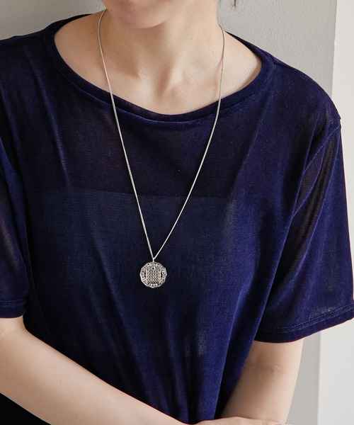 PAPILLONNER（パピヨネ）の「コインアジャスターネックレス（ネックレス・レディース・シルバー/ゴールド・FREE）」の3枚目の写真