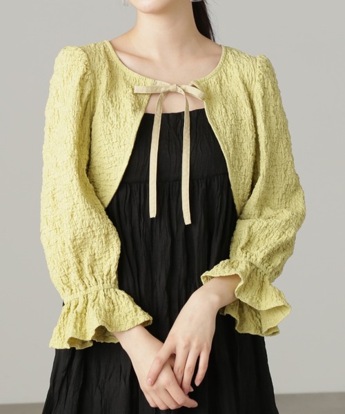 FREE'S MART(フリーズマート)の「◇ふくれショート丈ボレロ(カーディガン/ボレロ・レディース・ホワイト/イエロー/ブラック・FREE)」の19枚目の写真