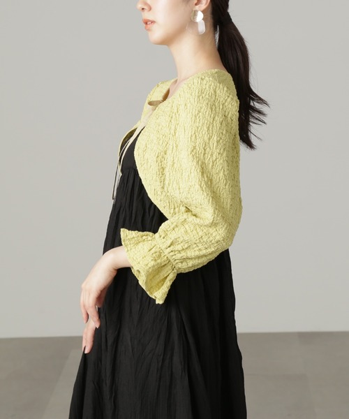 FREE'S MART(フリーズマート)の「◇ふくれショート丈ボレロ(カーディガン/ボレロ・レディース・ホワイト/イエロー/ブラック・FREE)」の18枚目の写真