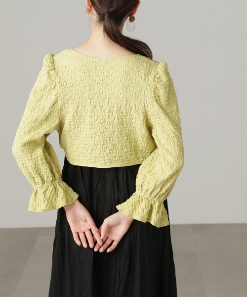 FREE'S MART(フリーズマート)の「◇ふくれショート丈ボレロ(カーディガン/ボレロ・レディース・ホワイト/イエロー/ブラック・FREE)」の17枚目の写真