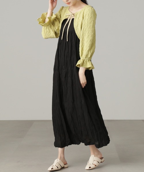 FREE'S MART(フリーズマート)の「◇ふくれショート丈ボレロ(カーディガン/ボレロ・レディース・ホワイト/イエロー/ブラック・FREE)」の13枚目の写真