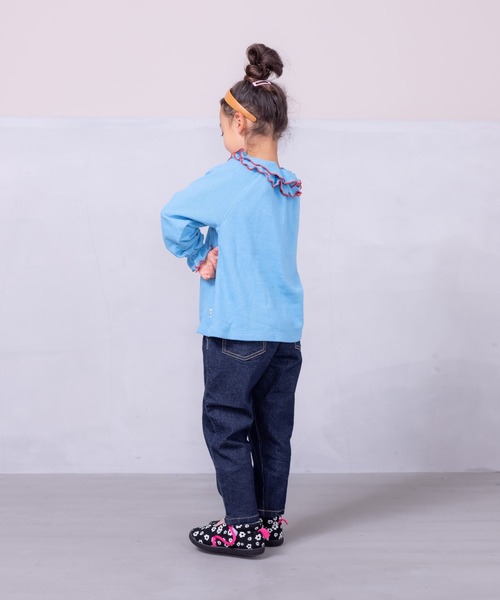 BIG FIELD(ビッグフィールド)の「デニムシェフパンツ(デニムパンツ・キッズ・ネイビー/ブルー・150/110/120/140/80/100/95/130/90)」の6枚目の写真