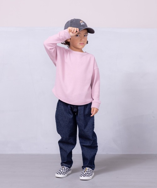 BIG FIELD(ビッグフィールド)の「デニムシェフパンツ(デニムパンツ・キッズ・ネイビー/ブルー・150/110/120/140/80/100/95/130/90)」の9枚目の写真