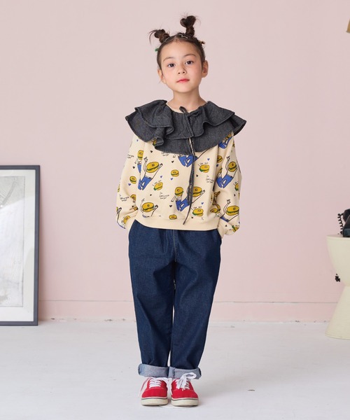 BIG FIELD(ビッグフィールド)の「デニムシェフパンツ(デニムパンツ・キッズ・ネイビー/ブルー・150/110/120/140/80/100/95/130/90)」の17枚目の写真