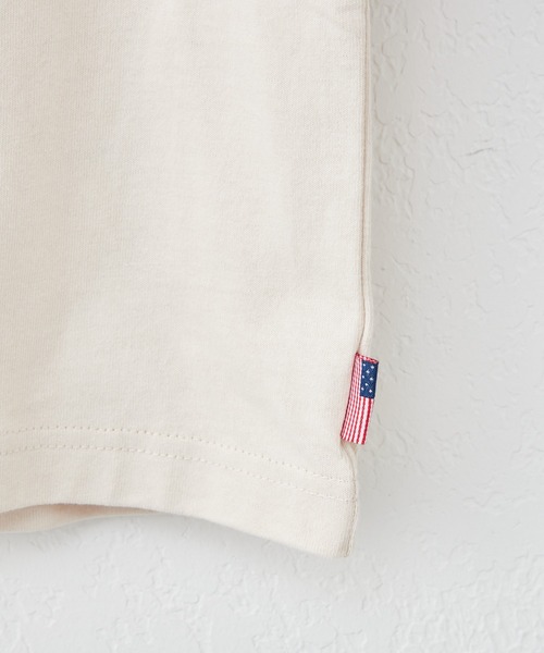 CIAOPANIC TYPY(チャオパニックティピー)の「【KIDS】USAコットンワンポイントプリント刺繍リンガーTEE(Tシャツ/カットソー・キッズ・チャコールグレー/ネイビー/ピンク・S/M/L/XL/XXL)」の16枚目の写真