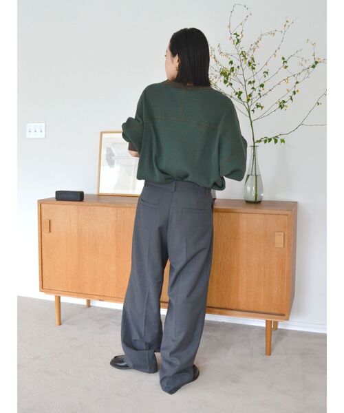 Ungrid（アングリッド）の「Miller別注 ワッフルロングスリーブTee（Tシャツ/カットソー・レディース・オレンジ/グリーン・FREE）」の10枚目の写真